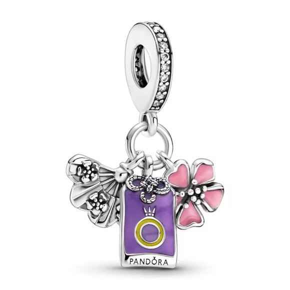 Pandora Jewelry - Japanese Sakura Omamori & Fan Dangle Charm